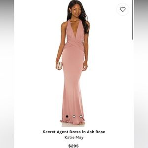 Formal Wedding Backless Dress Ash Rose